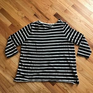 3/4 Length Striped Tee